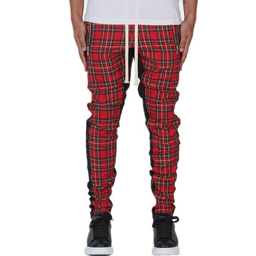 Scottish Style Plaid Sweatpants Men Street Fashion Trousers Casual Sports Joggers Pants aidase-shop